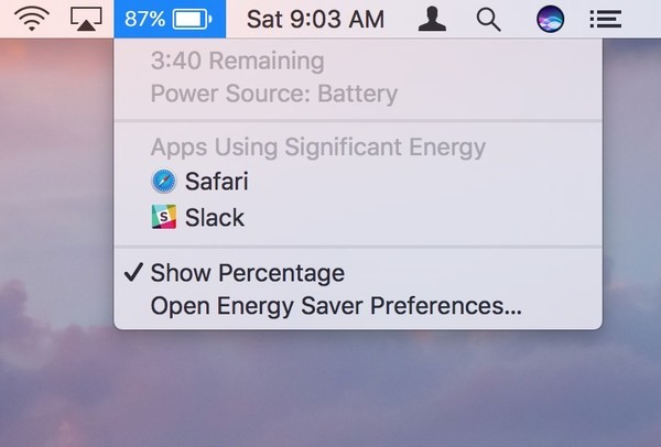 Check which apps using energy macbook